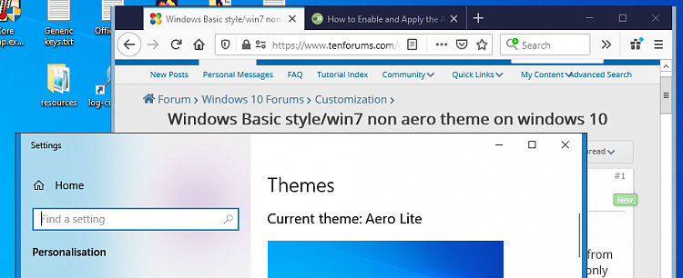 I somehow got Windows Basic theme with working Aero animations on Windows 10 after a lag... 273491d1586279327t-windows-basic-style-win7-non-aero-theme-windows-10-a-image.png