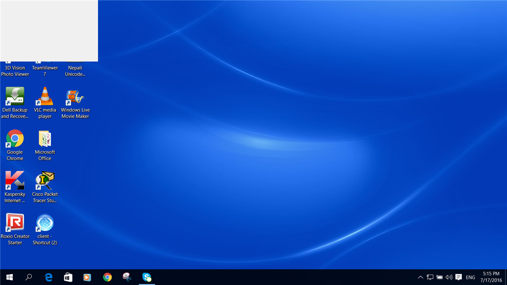 All of my desktop icons are blue and white. How do I get them back to color? 27361490-a849-44fe-a1a8-338762f698c2.png