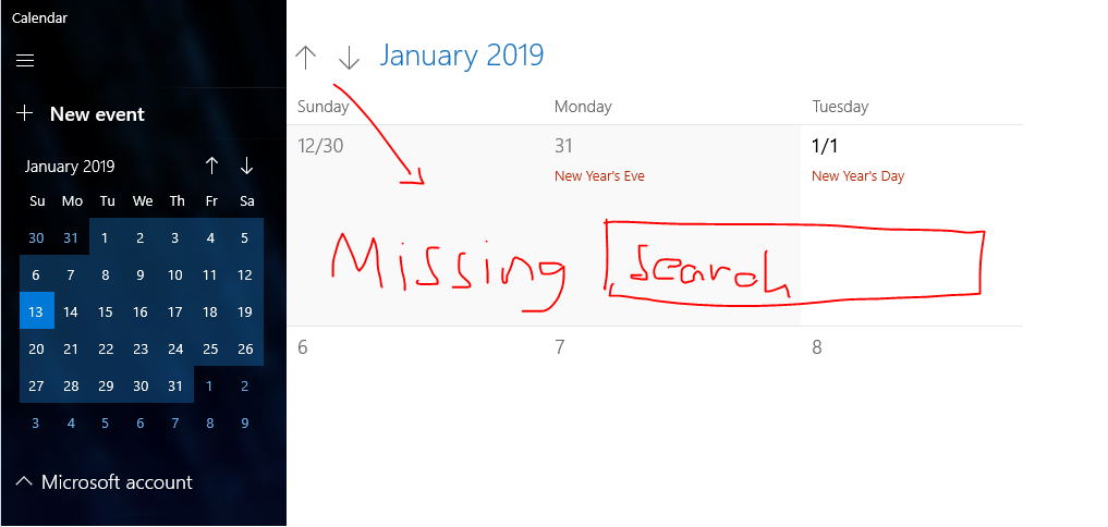 Search bar is missing in Calendar App, Windows 10 27372e4d-13f0-4895-8343-c7c87796121b?upload=true.png