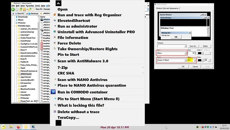 Unable to change win11 context menu with Registry change 275503d1587417701t-changing-color-context-menu-its-font-context-menu-2.jpg
