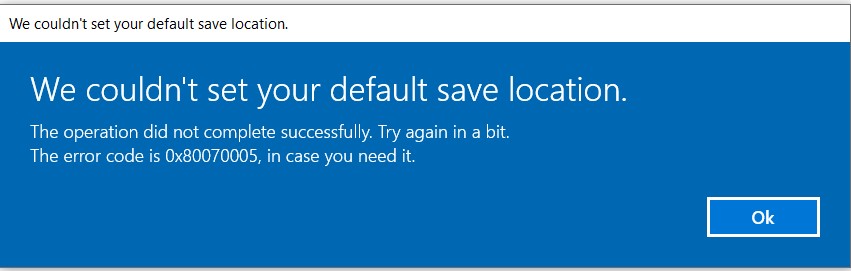Tried many methods still cannot get the microsoft store save location changed to D drive. 2765cc3b-30c2-443c-be89-0a1683db1919?upload=true.jpg