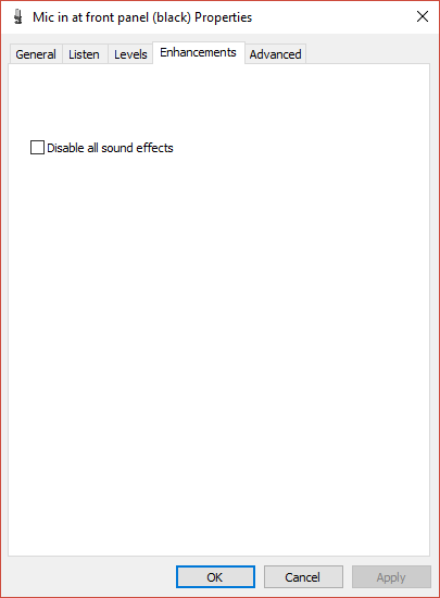 The "Enhancements" in the Mic settings are empty 276ae61d-bd1f-4d42-b360-e42c4cc6c7f1?upload=true.png