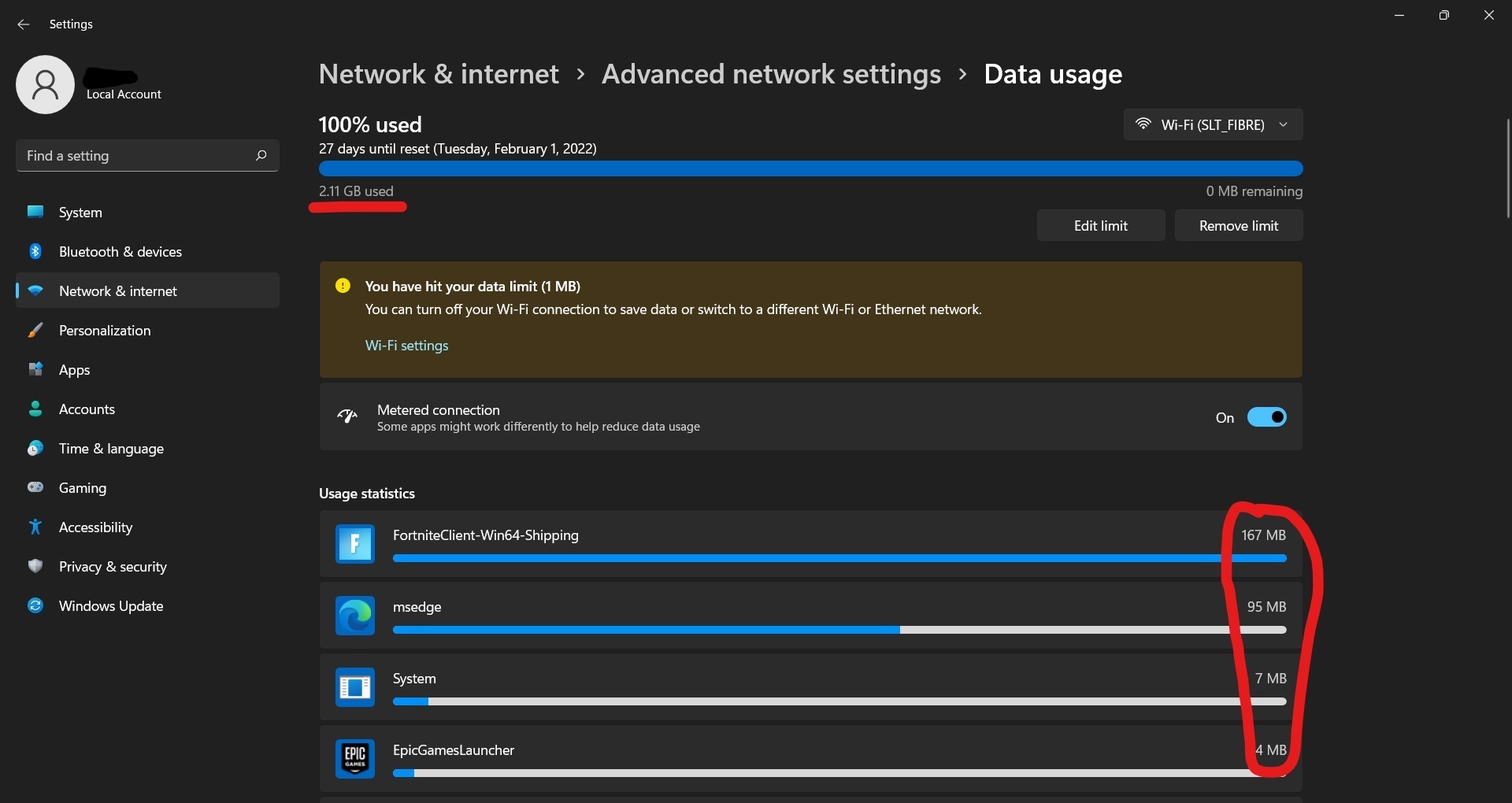 Massive data usage by "System" in network usage statistics. 27af0e31-1085-4a2e-a9e4-c311d58c9b69?upload=true.jpg
