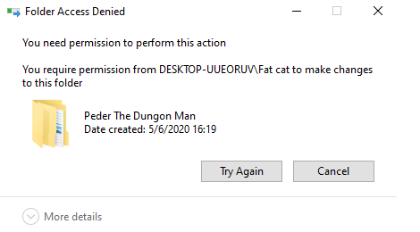 Suddenly I need admin perms... But I am logged in on my administrator account 27d553fa-f5c7-4278-a9f0-1a01ae015e07?upload=true.png