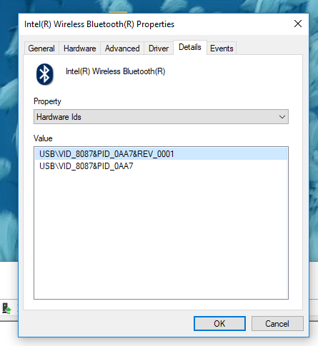 I don't see bluetooth under Device settings even after choosing Show hidden devices.  Is... 280525eb-91cb-4532-9f54-d8d8c0b7e6a4.png