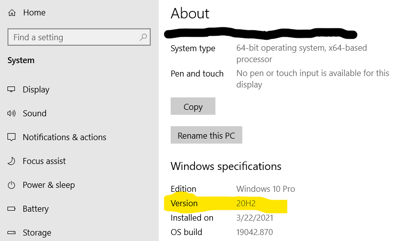 Why does my Microsoft account show a different version of Windows 10 than the settings on... 2864ab94-77a7-40ab-b92a-3944a50fd830?upload=true.png