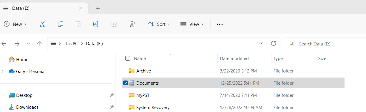 Documents folder is missing, can't find it. Windows 11. 286d9d15-14d9-4b58-99e4-909d0c11fab2?upload=true.png