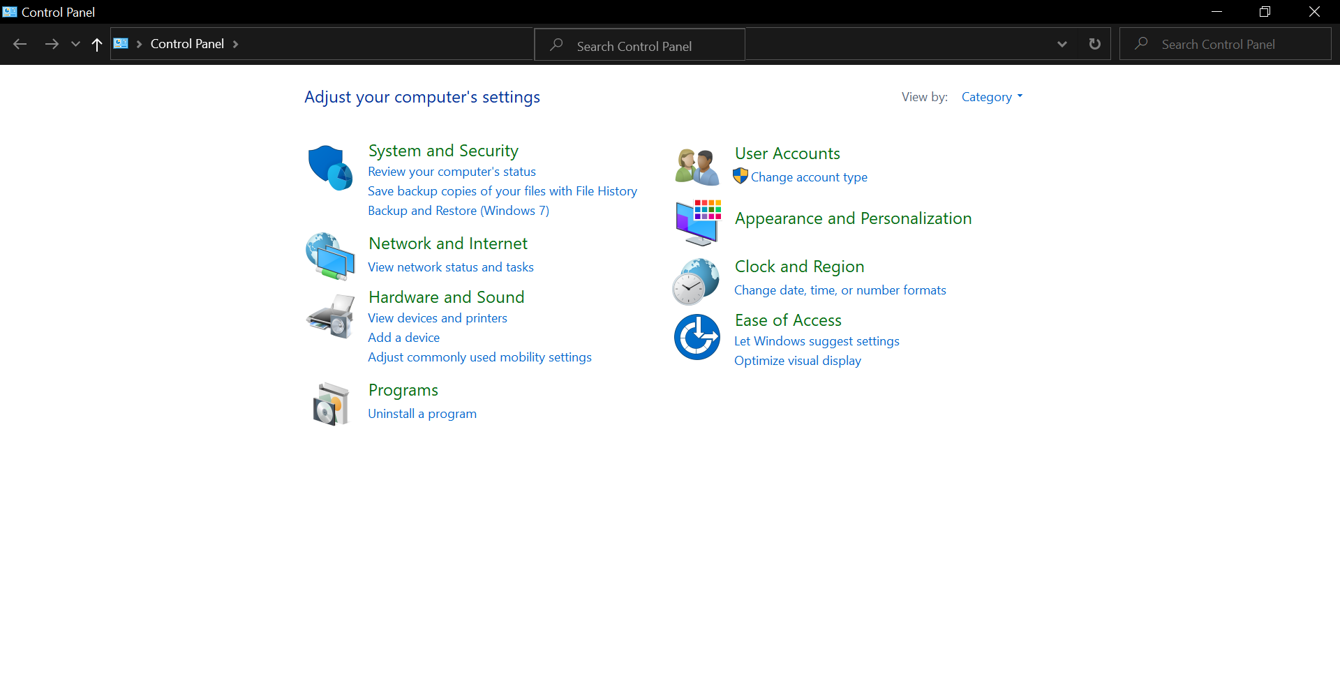 Why  the search box on my control panel appear look like this. is it a virus!! 2881e4c1-15e1-41b9-9911-84eacaf201f4?upload=true.png