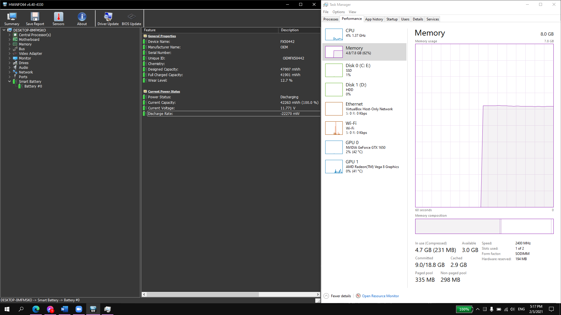 Asus FX505DT Discharge Rate is over 22.000 on Idle 28a14ed9-6c53-457c-883c-0b986373555e?upload=true.png