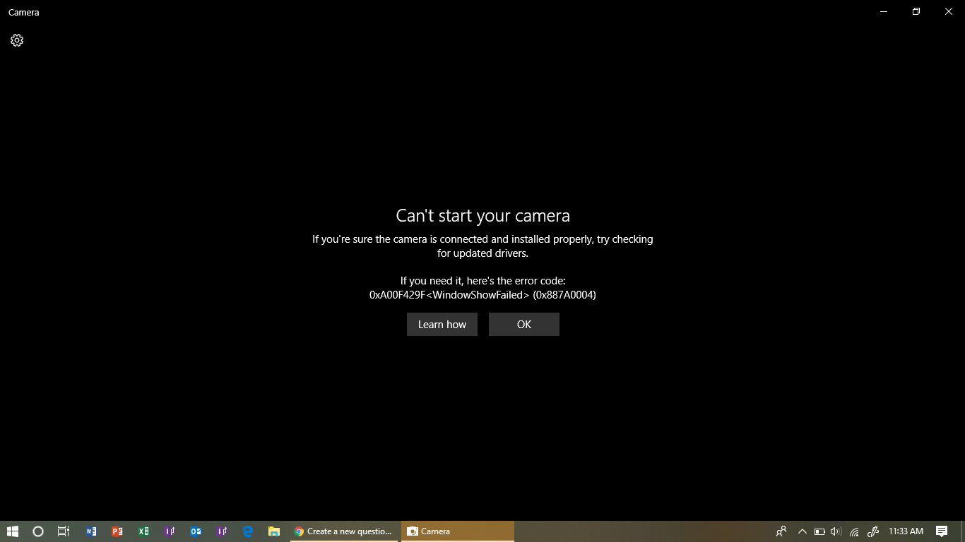 Error: 0xA00F429F<WindowShowFailed>(0x887A0004) when using Camera after updating to Windows... 28c3fbc7-1631-4ad3-bbc0-4ad4fca8b747?upload=true.png