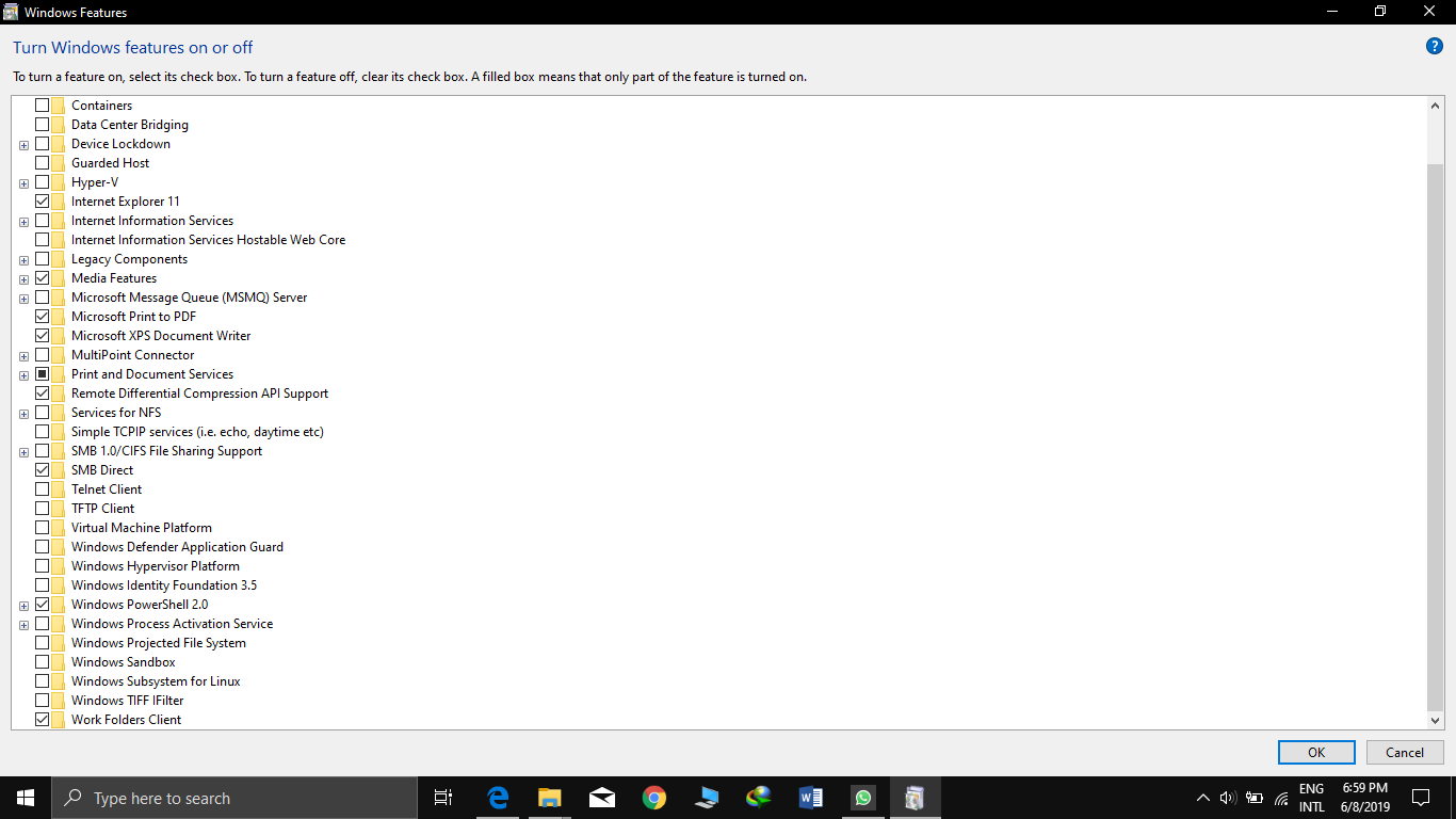 Unable to disable Hyper-V 28d1d854-f425-40f6-a883-f1f13547c173?upload=true.png