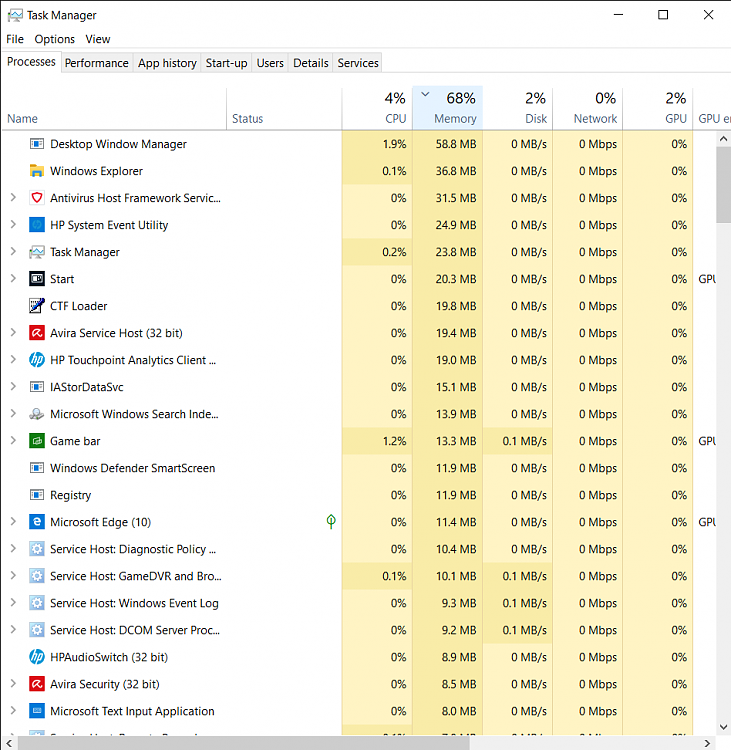 How to fix High Memory Usage 70~90% Task Manager 293964d1598110521t-high-memory-usage-task-manager-22_08_2020-18_31_28.png