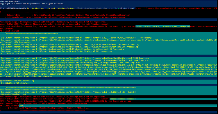 My new Windows11 computer is missing the Microsoft Store App and I have tried all the... 294794d1598543659t-win-10-microsoft-app-store-missing-re-register-microsoft-store-part-1.png