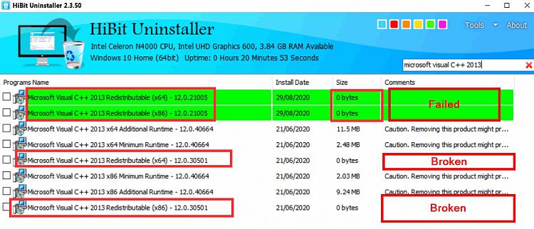 Reinstall Microsoft Visual C++ Redistributable failed with latest version 295154d1598703944t-microsoft-visual-c-2013-redistributable-package-x86-install-fails-broken.jpg