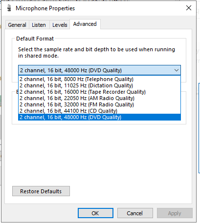 The advanced microphone properties doesnt allow my usb mic to use studio quality 295672cb-5915-4369-8535-983b15eb39b8?upload=true.png