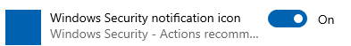 Windows 11 security center notification icon no longer has a right click menu after recent... 297348d1600013120t-windows-security-center-icon-vanished-2.png