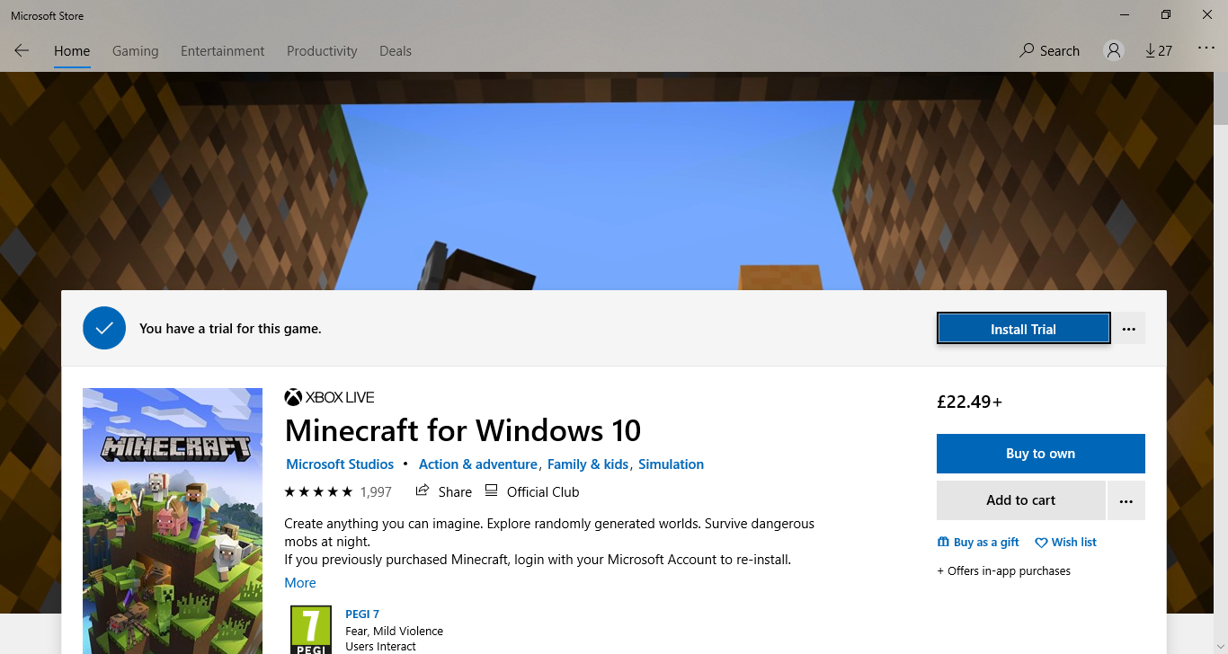 unable to install minecraft when it is already owned. asks me to buy again 29af8799-c651-484d-a776-a44934cb344f?upload=true.png