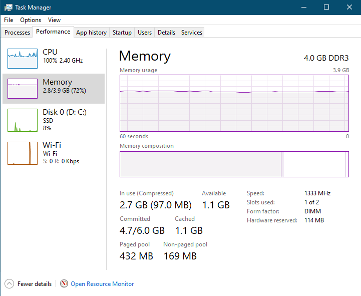 The software shows 2 RAM slots but can't find the second slot? 29cbe971-910c-4fbd-82f4-27177088e3d1?upload=true.png