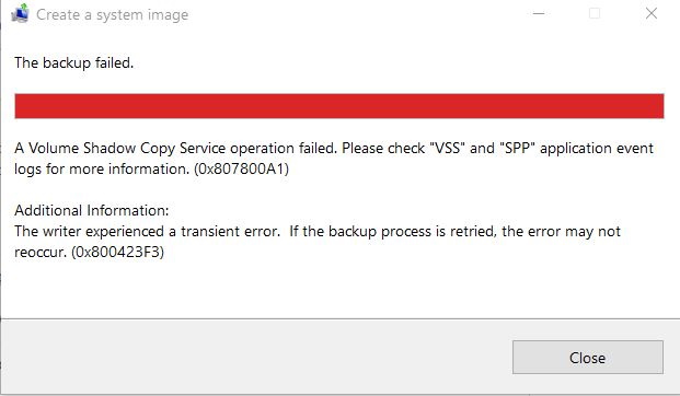 Trying to fix: "Volume Shadow Copy Service operation failed" 0x80700A1 2a369c67-5e44-46ad-bffa-a269b70e2c6e?upload=true.jpg