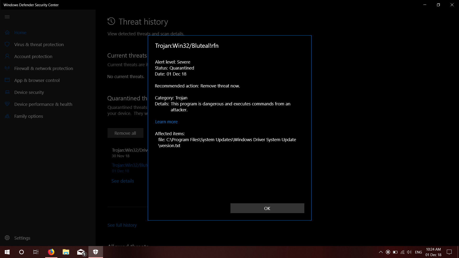 Windows Defender showing Trojans in Windows Driver System Update folder 2a538cd3-37d0-4506-80c1-e96e2f6428f3?upload=true.png
