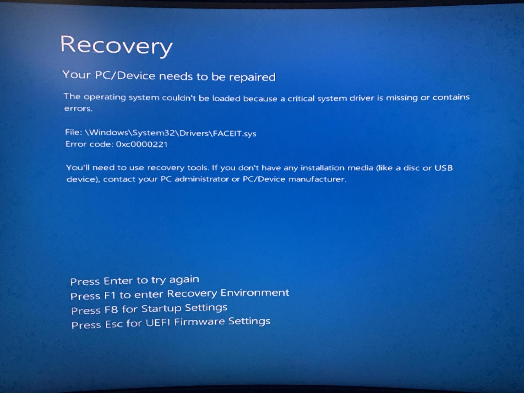 Windows wont boot due to faceit.sys driver 2a5daabf-65f9-4246-afa2-7b2699612d2e?upload=true.jpg