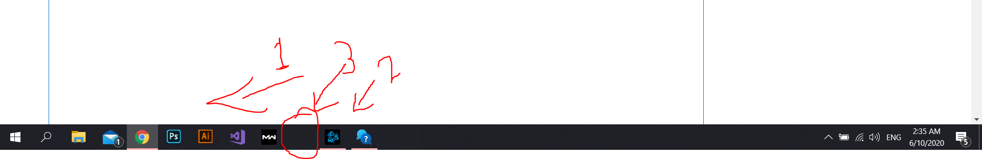 Taskbar gap between the pinned apps and the opened apps after the update 2a642f9c-c61d-4b51-bb42-6d24fd09a05a?upload=true.png
