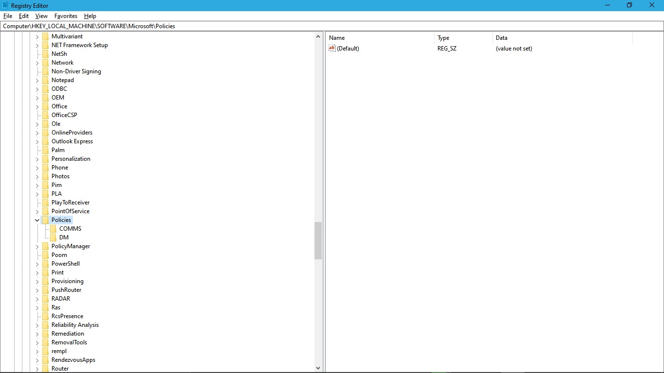 HKEY_LOCAL_MACHINE\SOFTWARE\Policies\Microsoft 2aed99a4-cff6-4fda-9b3e-fab05a784884?upload=true.jpg