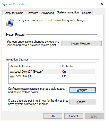 In System Protection, how much space should be allotted to Drives for Restoration of Files,... 2af9474e-4d57-4494-819c-61d825ffdfc9.png