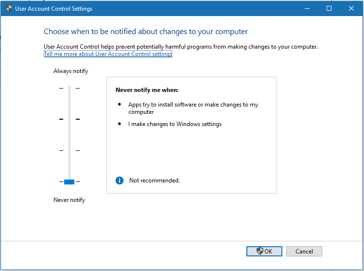 How do I apply UAC settings for myself (one admin account) only 2b18e37d-073b-4722-8f70-f282ec3bfcf3?upload=true.png
