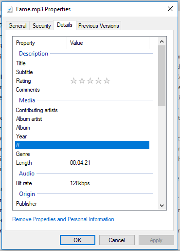 Computer crashing after saving changes to details tab of MP3 files. 2b32a469-58fc-4219-b567-795509ca50dd?upload=true.png