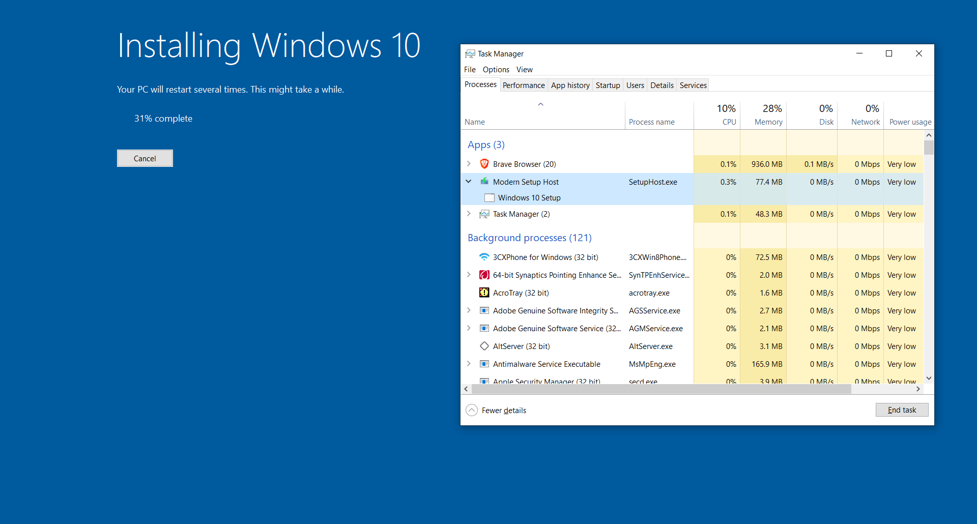 Windows 10 2004 update stuck at 31% 2b78fd12-bf25-4e9c-97b6-71cfaa08a198?upload=true.png