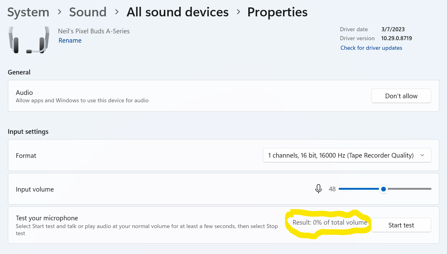 Earbuds microphone not working on Windows 11 bluetooth 2B7WhtcLBketi73QMSCn2IJMVI2nVUbinXOvDCPlykC26DsHcQ%2BgCsJoMHIepSMacDd2cxN2Y9g1FcaGkVz4vYKKlt4%3D.png