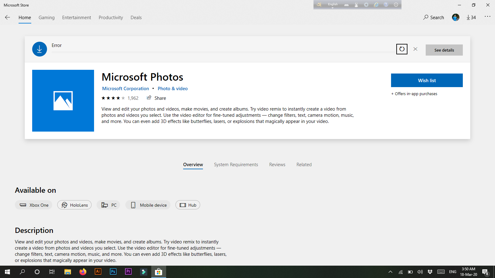 Microsoft Store Apps are not working. 2c0272cb-e7a0-41ff-8f75-fdeb7b513efd?upload=true.png