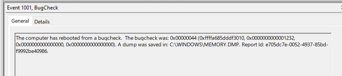 Multiple BSOD errors. Onedrive attached with info on minidumps and sysinfo. 2c06a3cf-9e4d-43e7-9094-87e8a1c309cc?upload=true.jpg