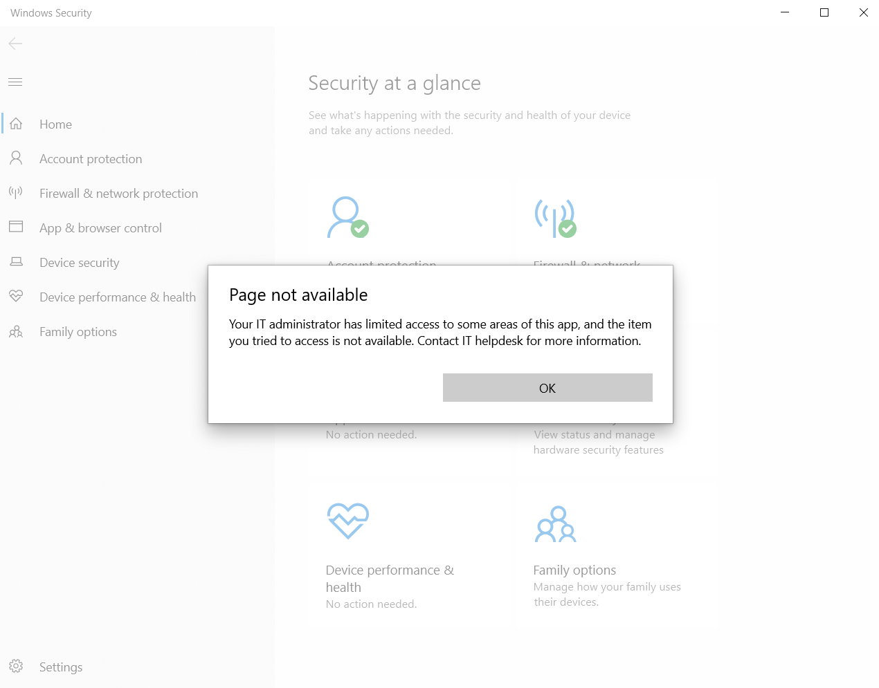No "Virus & threat protection," tried *everything* I found online, doesn't work 2c4148d7-c95d-4291-a5d6-adbf66875c58?upload=true.png
