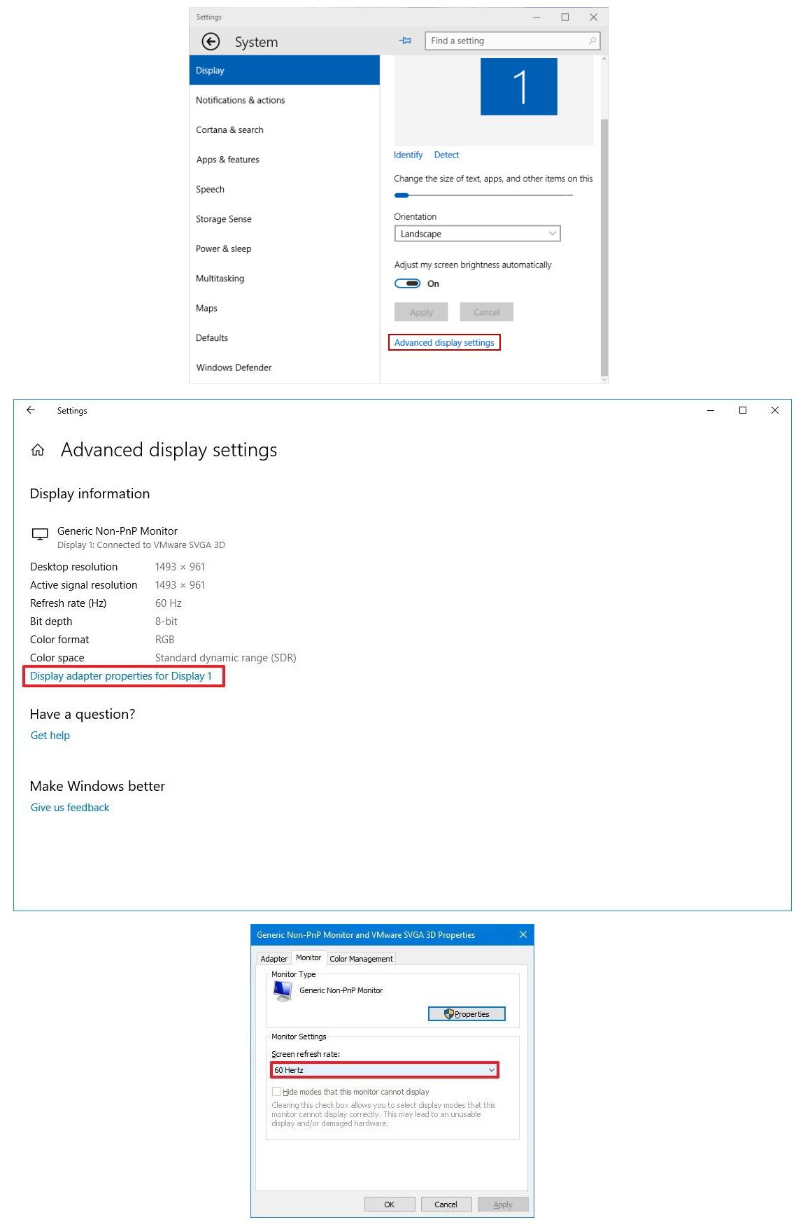 Lenovo L29W_30 WFHD 2560 x1080 monitor.  When plugged into display port.  I cannot select... 2c678e01-339e-44f0-b8a1-557d623cb80f?upload=true.jpg