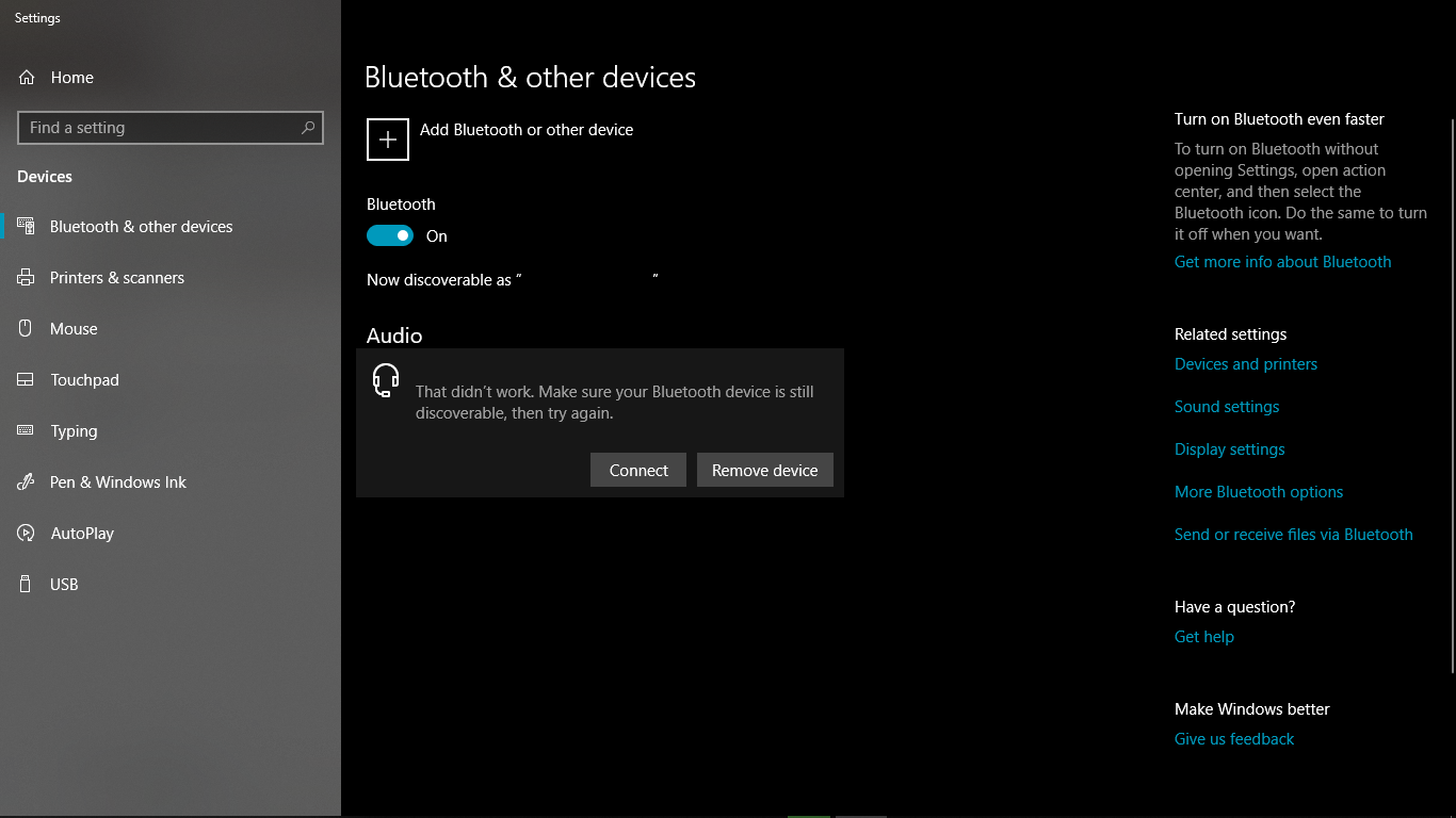 Bluetooth not connecting to paired device. 2c908081-1743-445f-9300-05cd9ef5f782?upload=true.png