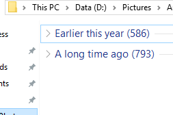 Group by date taken results in compressed time frames, not actual DATES.. 2ce3c44d-54e1-4620-9b86-f2e1d701de84.png