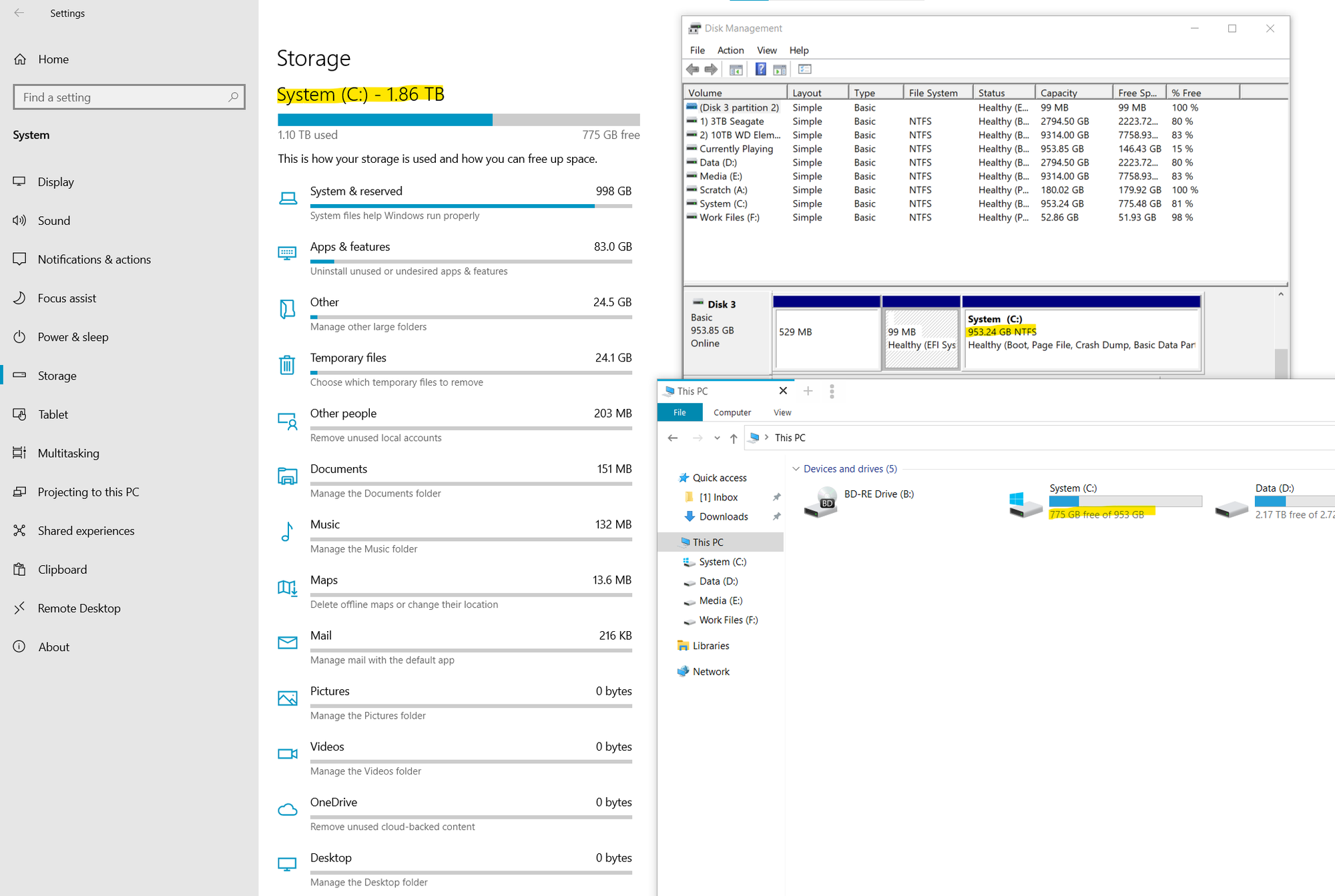 Windows system settings shows my 1TB drive as a 2TB drive with 980GB of system files 2ce7547e-9956-4fac-a6e9-5c0083326013?upload=true.png