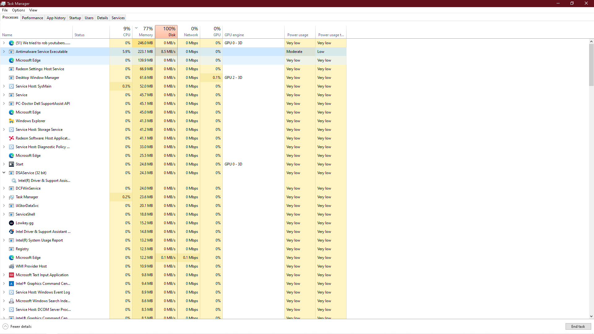 Using really low ram, but the task manager's showing a much higher % usage. 2cee8c19-4627-448a-a481-68547d8a2640?upload=true.png