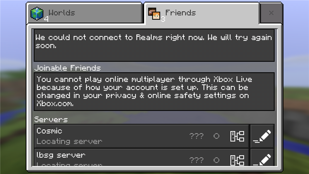 Kids used to be friends on Minecraft PE but cant add friends anymore. 2d2444dd-d0f9-450f-a514-0c2bc6316d8c.png