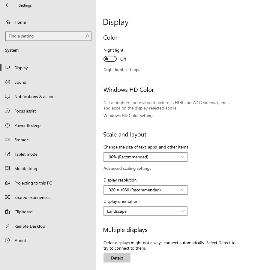 When I open this page "System" I loose my NVIDIA color settings with windows 2004 2d6aabf4-3d6e-476a-af47-e44847c89be6?upload=true.jpg