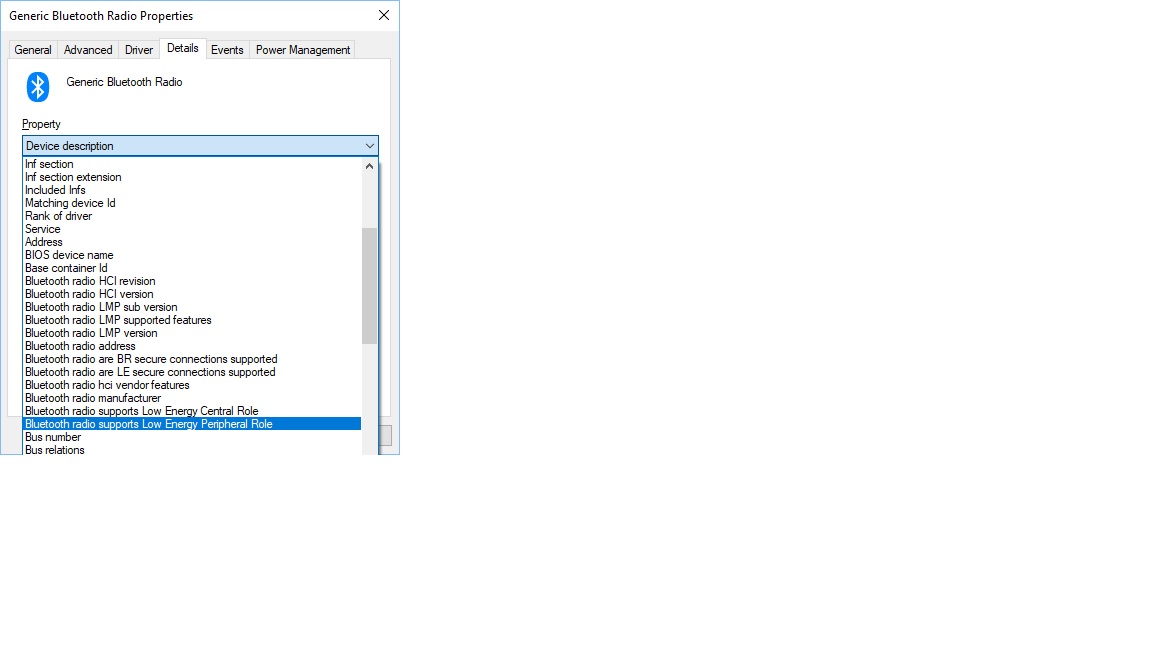 Bluetooth with Low Energy Peripheral mode for mirroring my S10+ Android phone to my Windows... 2d97c41e-553a-464f-b0da-ac4d3897d5f8?upload=true.jpg