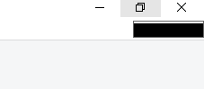 A dark black thing just appears drops down when I point towards Close, Minimize,... 2ea2e7db-f861-43d0-8f1a-635bbfd3a978?upload=true.png