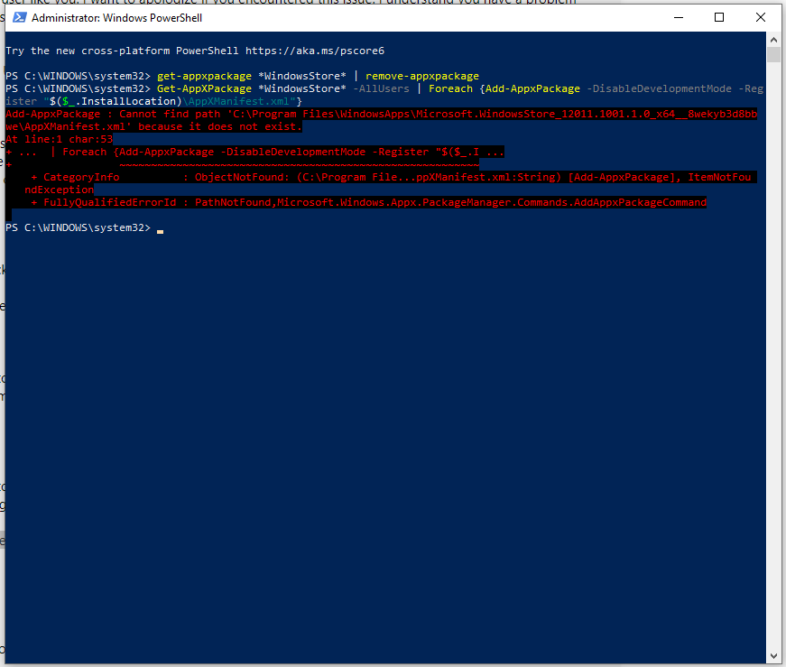 Microsoft Store cant open after what i did. 2ee628c4-1f65-4137-85cb-2519fdfca392?upload=true.png