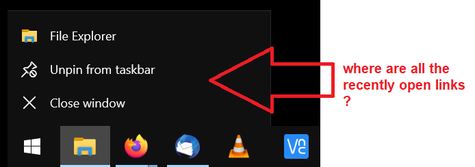 Recently opened folder are missing when right-clicking on explorer icon 2ef046fb-407b-4bbf-94a4-0e7f6280d071?upload=true.png