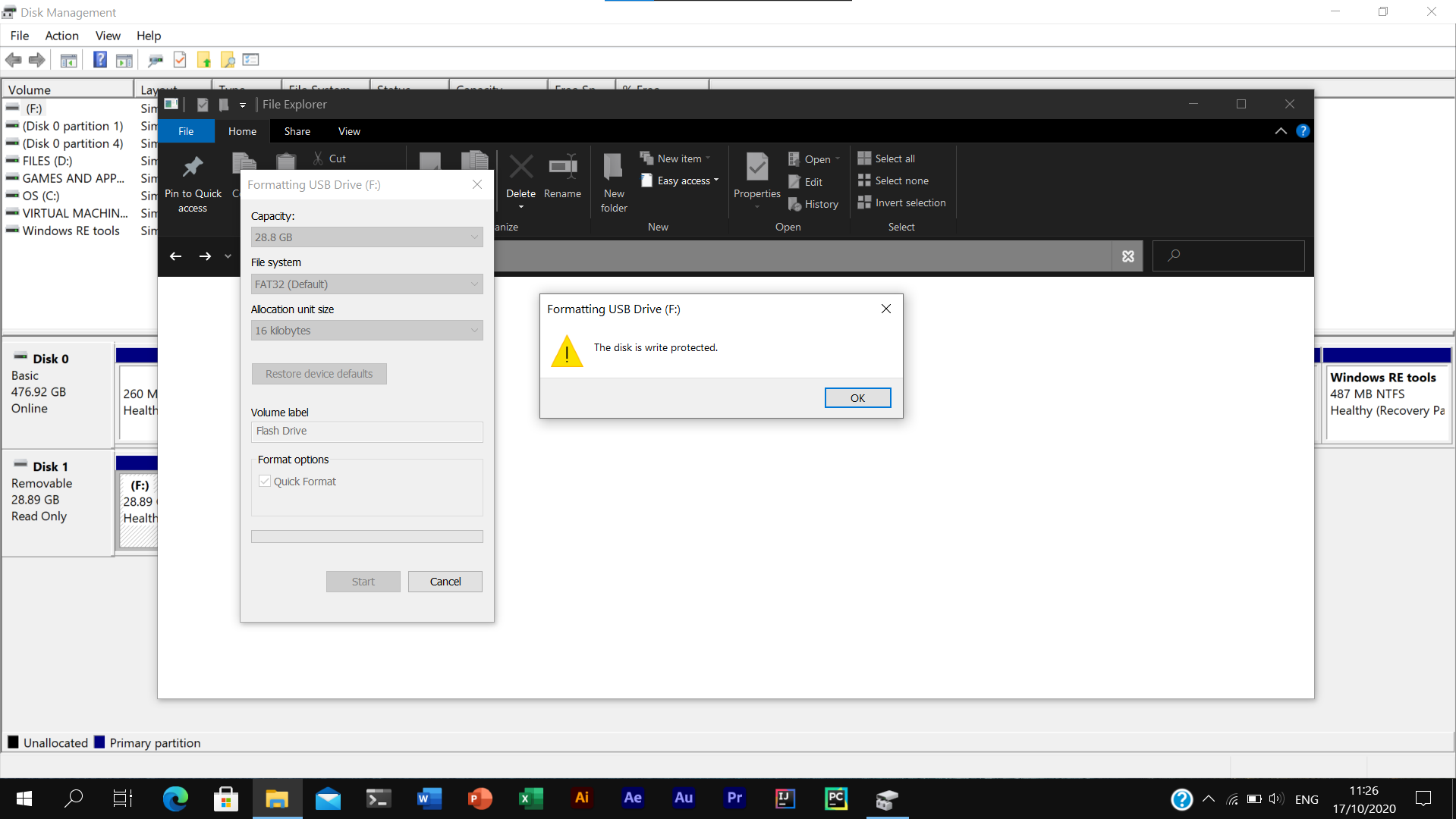 USB Flash drive not able to format 2f1b4407-dde5-4cc9-9bcd-da6b2121d26b?upload=true.png