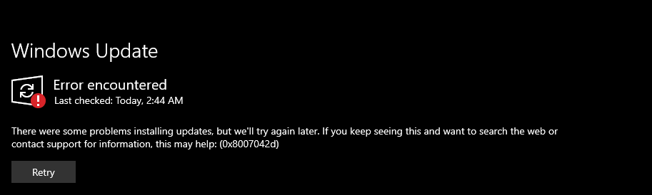 I got an error when i want to update my pc from 1909 to 2004 version 0x8007042d 2f366403-9512-4d7b-accb-b61cdd284965?upload=true.png