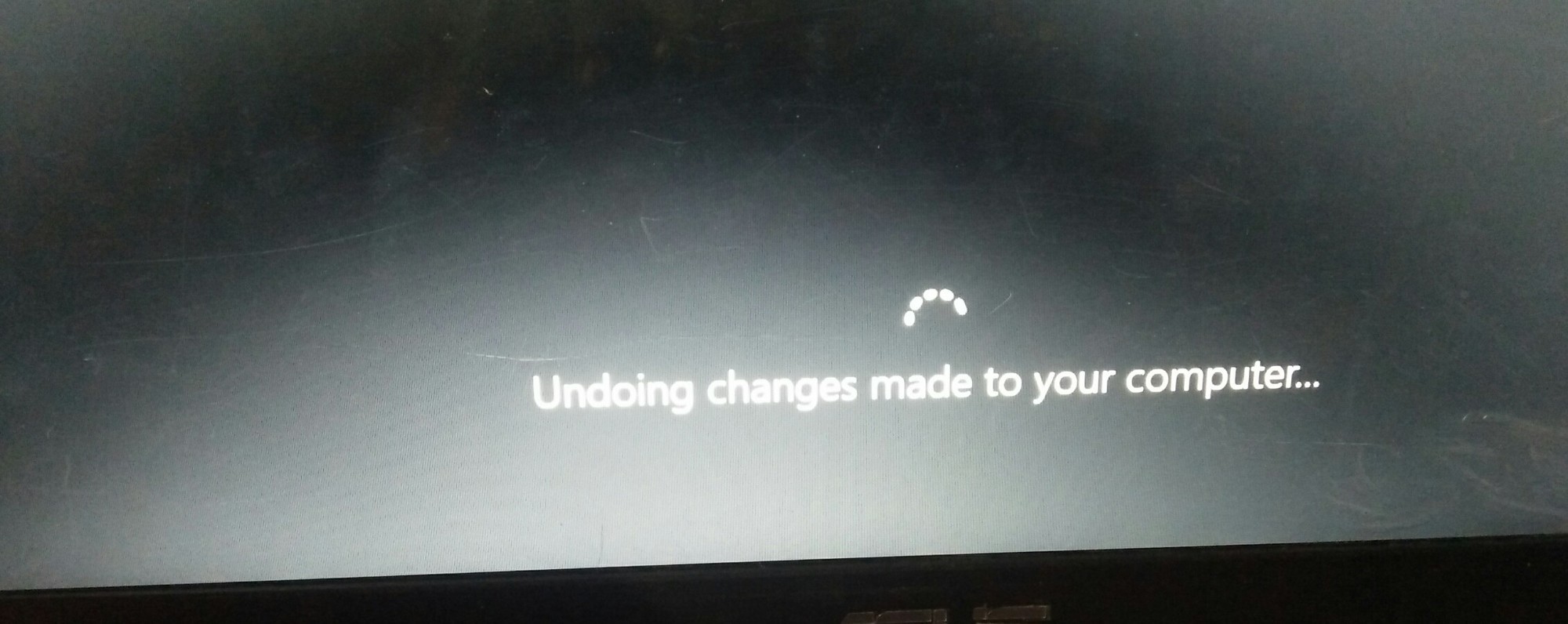 My windows laptop struck " Attempting to recover installation " and " undoing changes made... 2f9e5714-ce22-4b09-a486-22821188565c?upload=true.jpg
