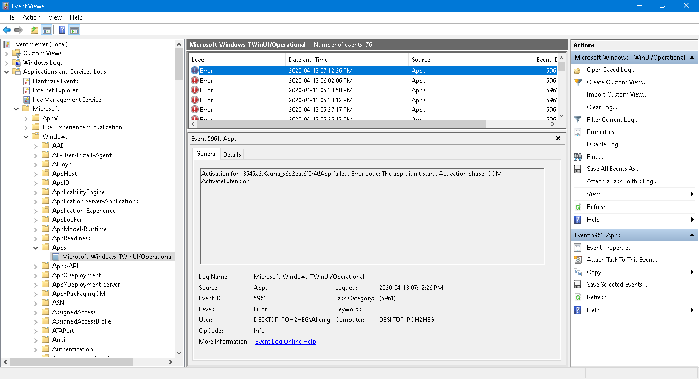 Windows Store UWP applications flash open and immediately close 2fc6bffa-9096-4fd6-bffd-c7f1ed629e05?upload=true.png